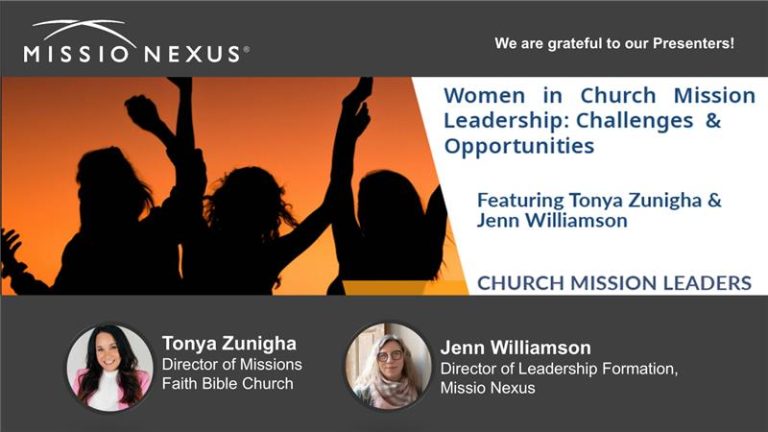 Webinar: Peer2Peer-Women in Church Mission Leadership: Challenges & Opportunities