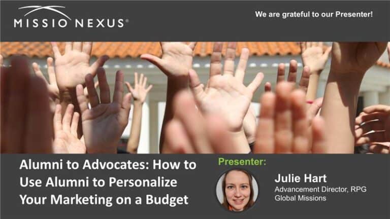 Webinar: Alumni to Advocates: How to Use Alumni to Personalize Your Marketing on a Budget