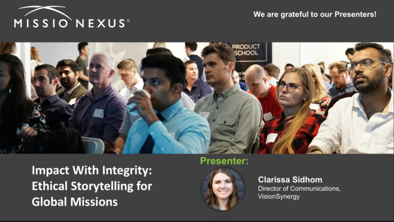 Webinar: Impact With Integrity: Ethical Storytelling for Global Missions