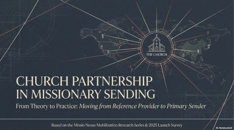 Church partnership in missionary sending with global connections and infrastructure.