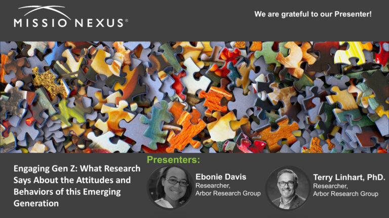 Webinar: Engaging Gen Z: What Research Says About the Attitudes and Behaviors of this Emerging Generation