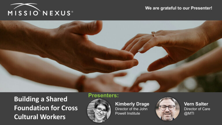 Webinar: Building a Shared Foundation for Cross Cultural Workers