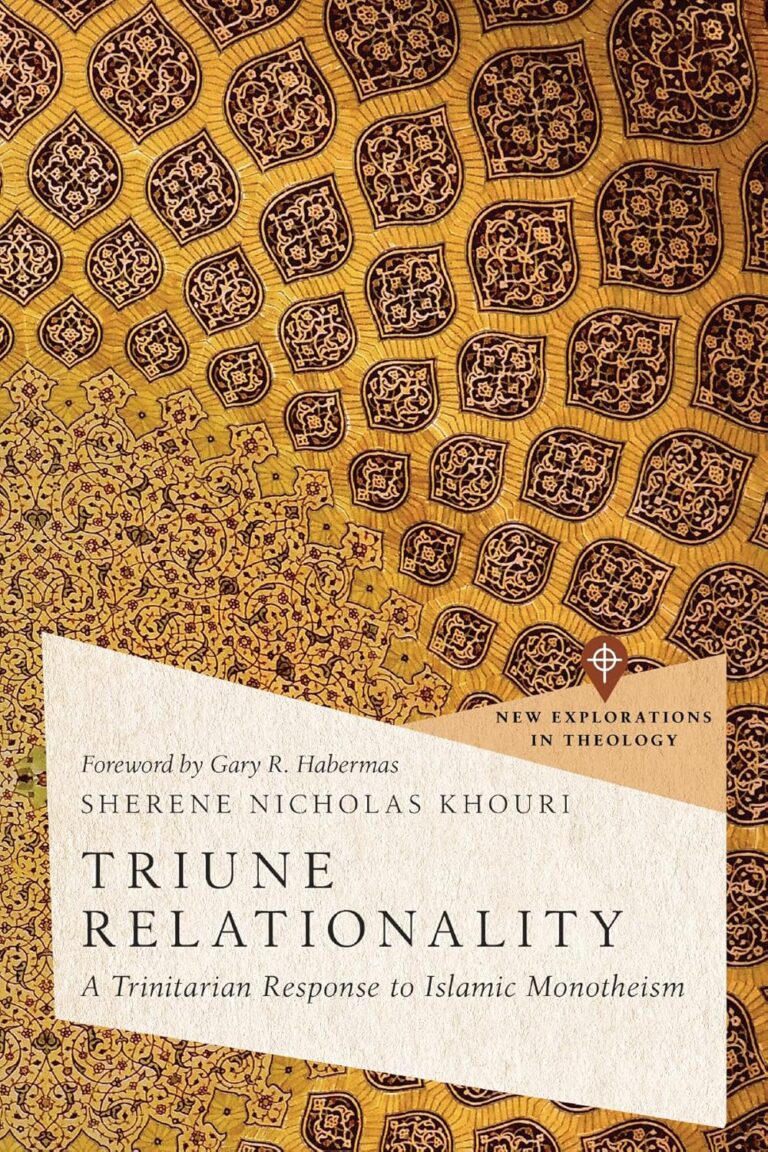 Book cover of 'Triune Relationality' by Sherene Nicholas Khouri with Islamic geometric patterns.