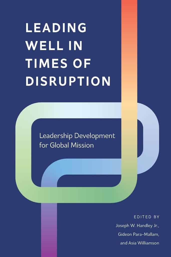 Book cover for 'Leading Well in Times of Disruption' on leadership development.